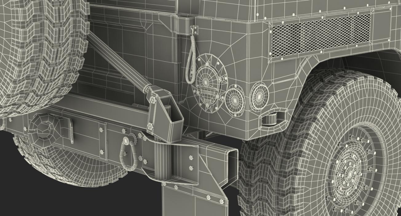 Humvee M1151 Enhanced Armament Carrier Simple Interior 3D model