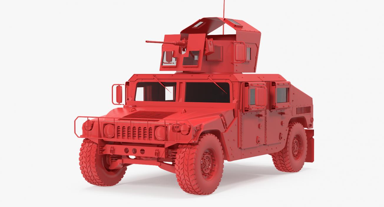 Humvee M1151 Enhanced Armament Carrier Simple Interior 3D model