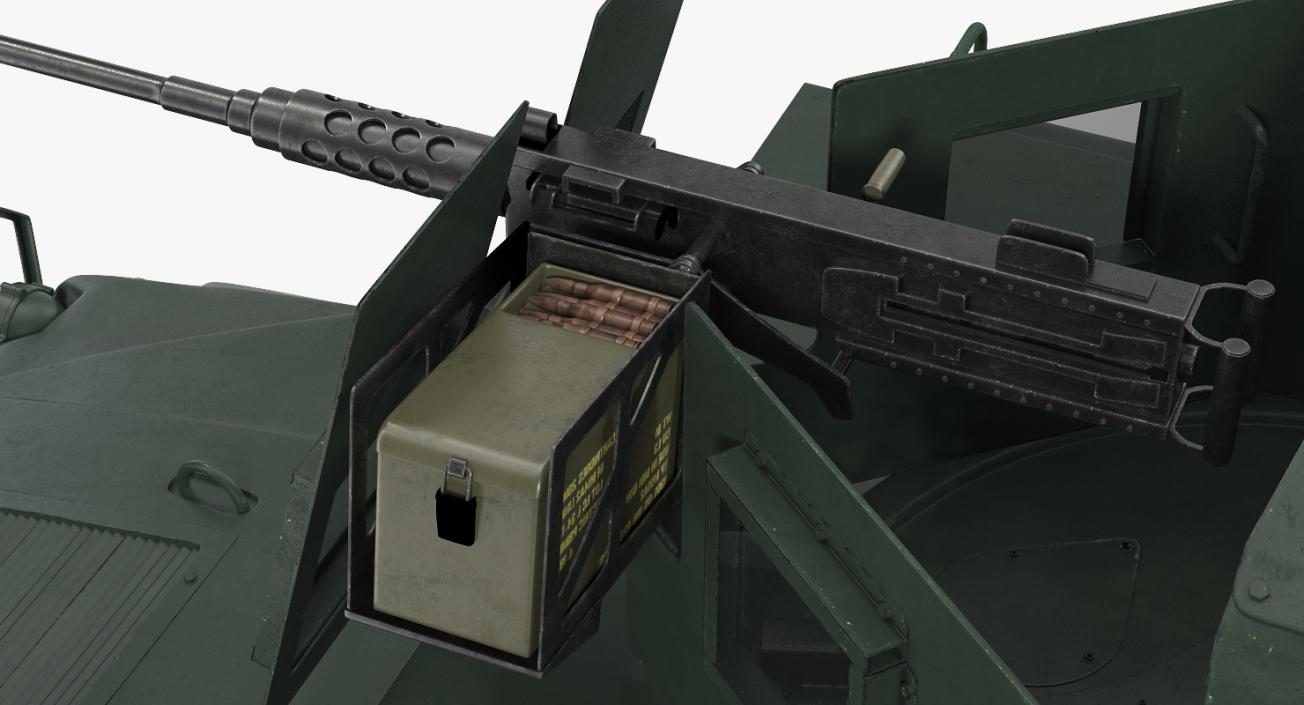 Humvee M1151 Enhanced Armament Carrier Simple Interior 3D model