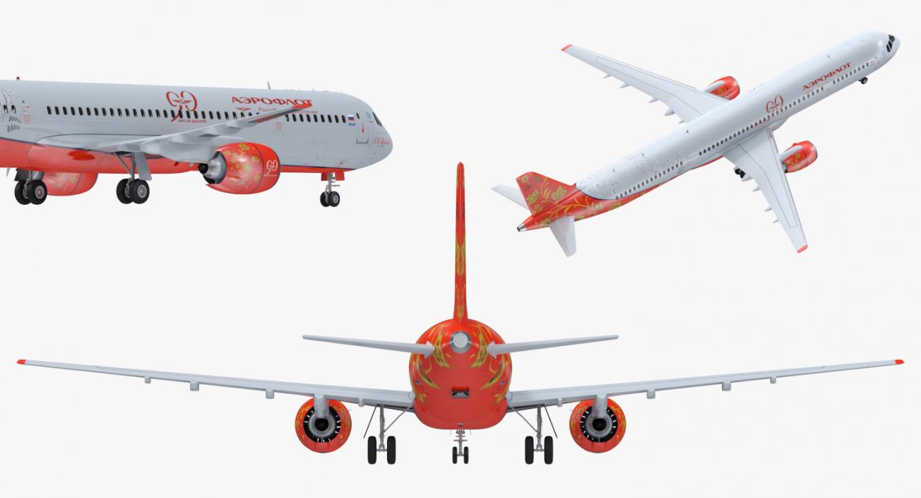 MC 21 Aeroflot 3D model