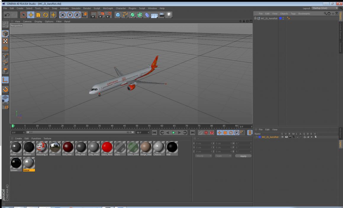 MC 21 Aeroflot 3D model