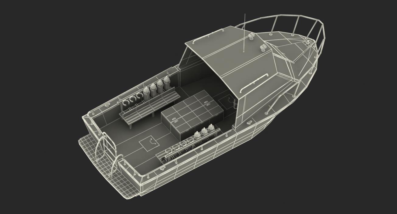 Dive Boat 3D model