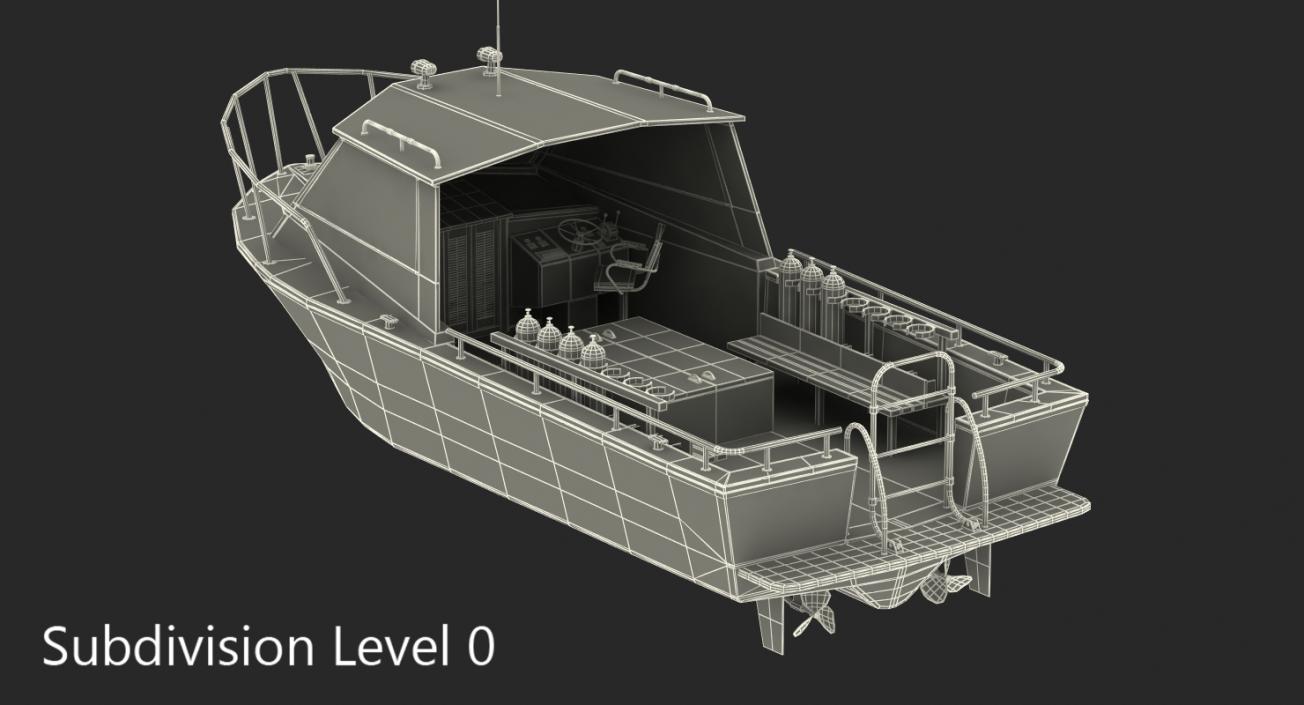 Dive Boat 3D model