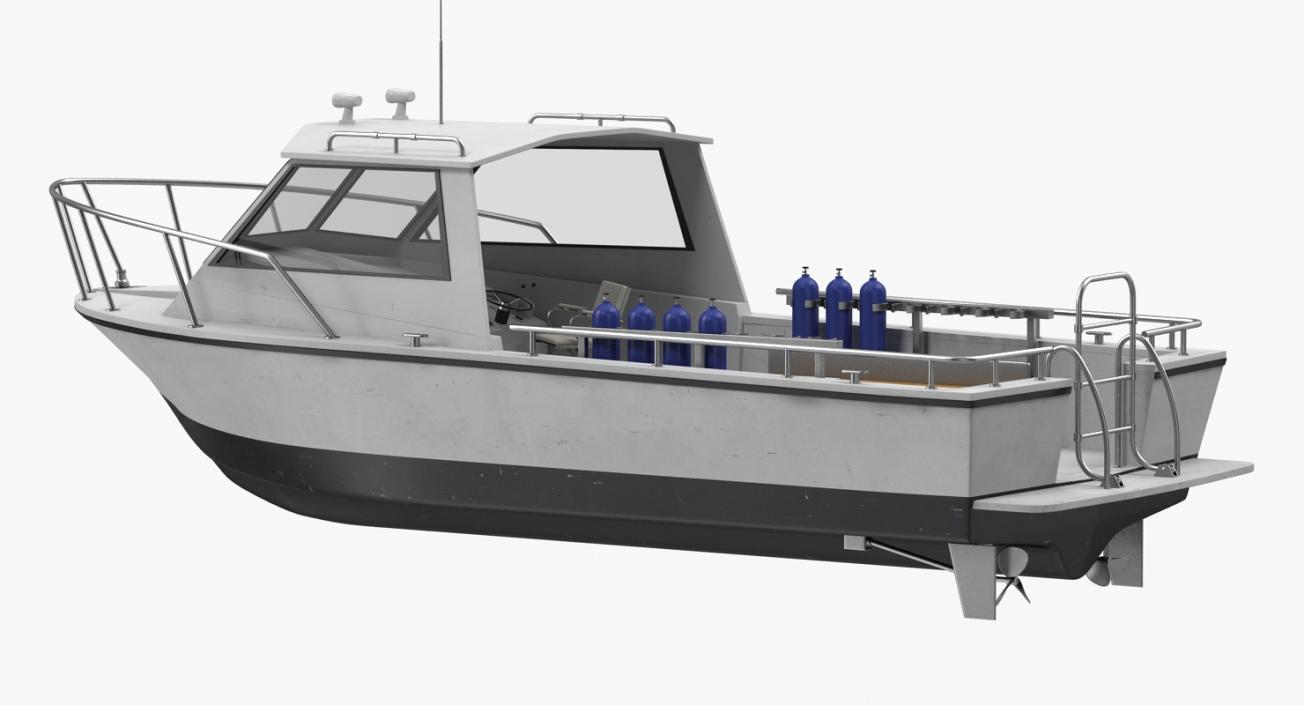 Dive Boat 3D model