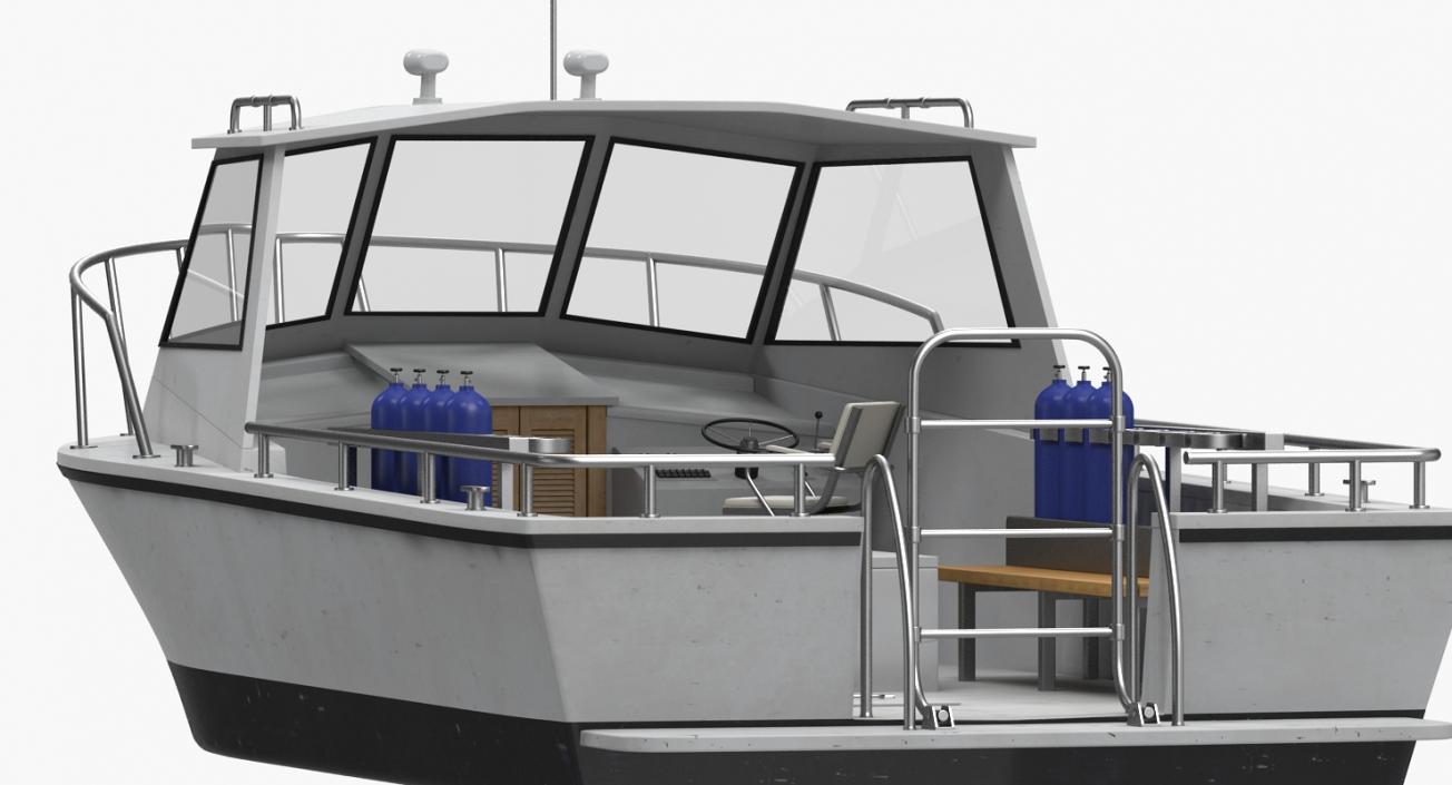 Dive Boat 3D model