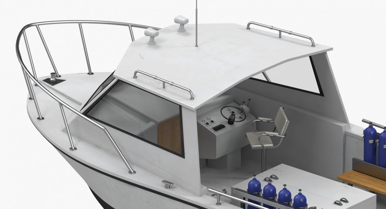 Dive Boat 3D model