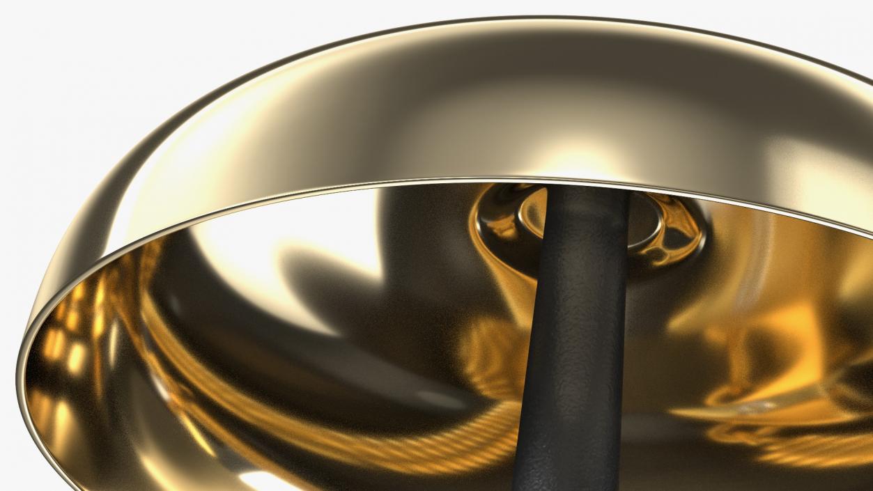 Brass Boxing Bell Rigged 3D model