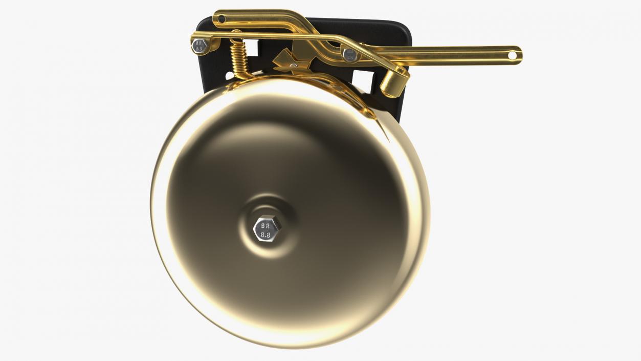 Brass Boxing Bell Rigged 3D model