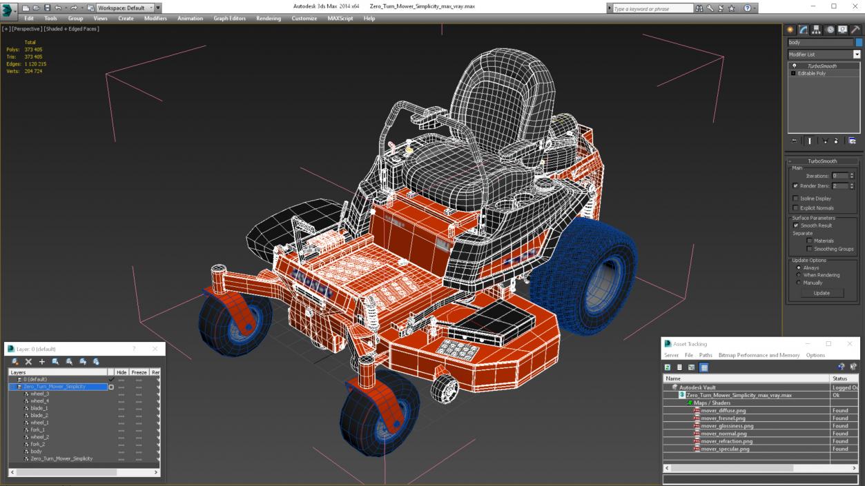 3D Zero Turn Mower Simplicity