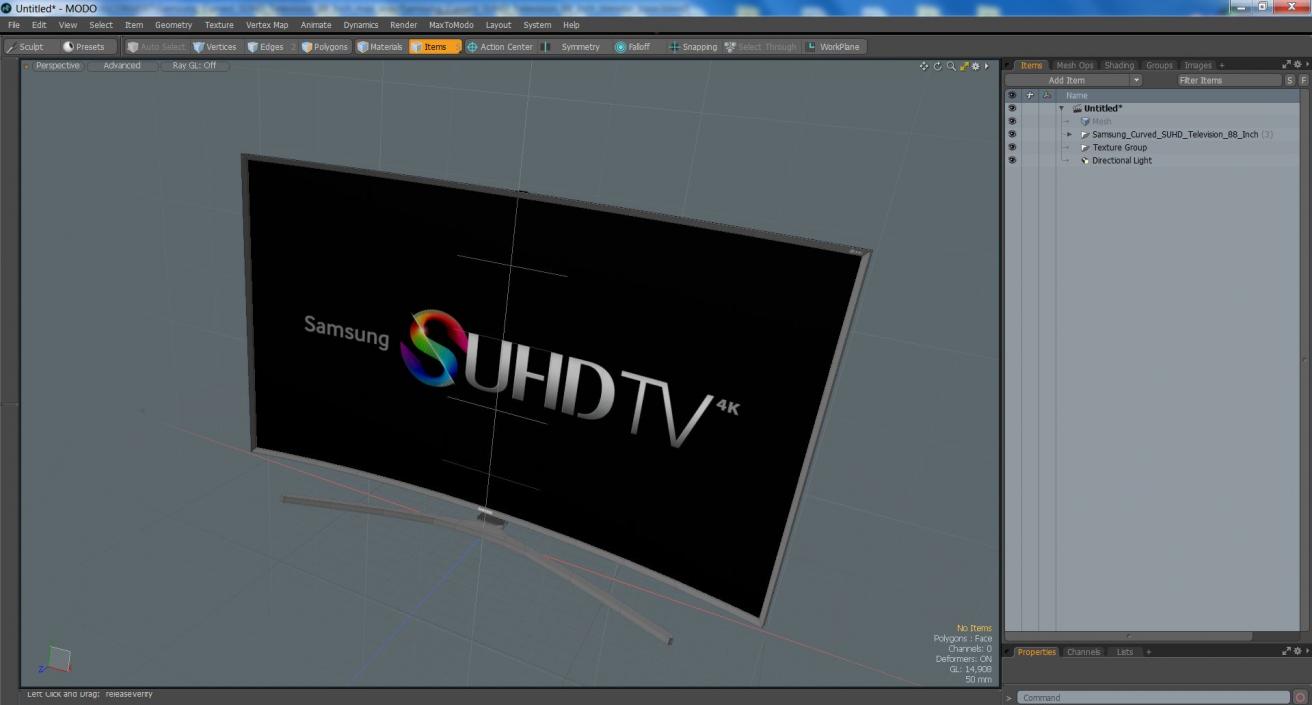 3D Samsung Curved SUHD Television 88 Inch model