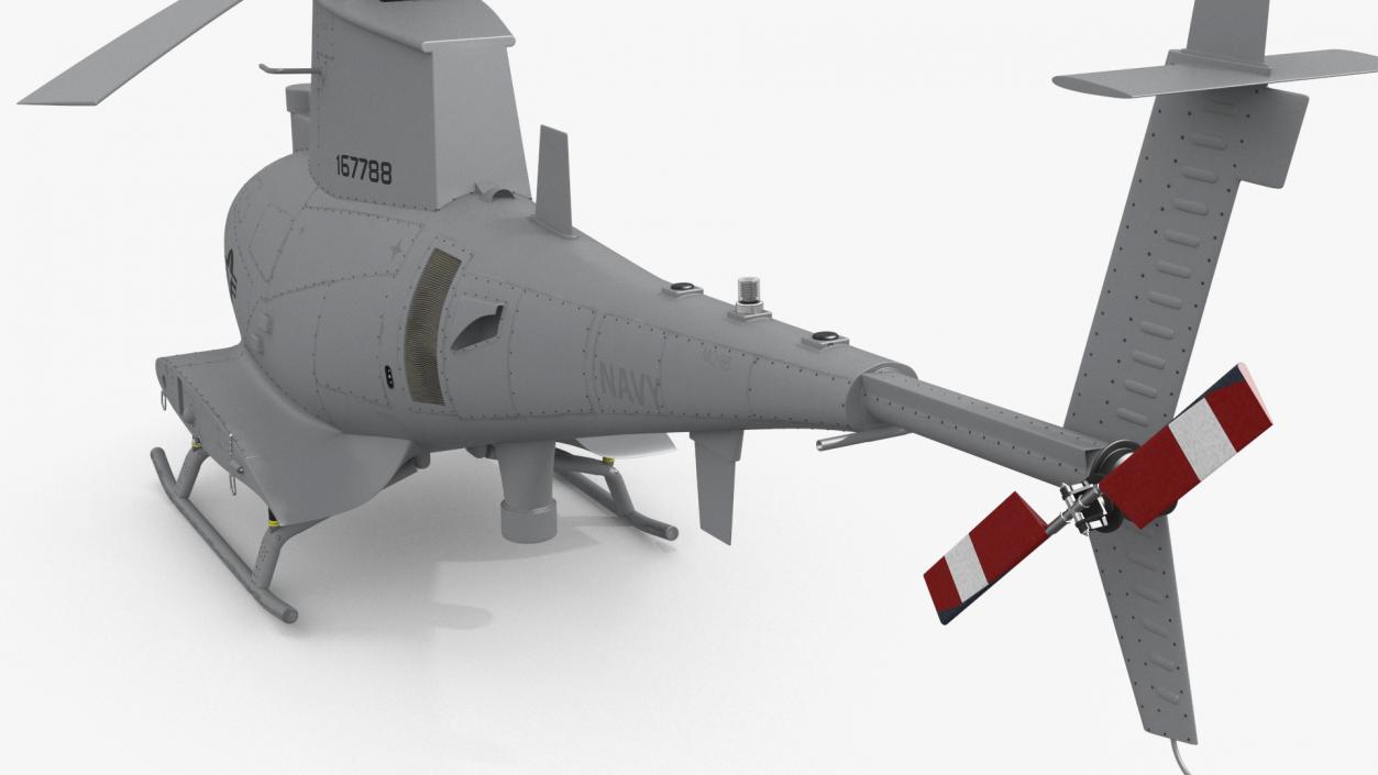 3D Northrop Grumman MQ-8 Fire Scout Rigged for Maya model