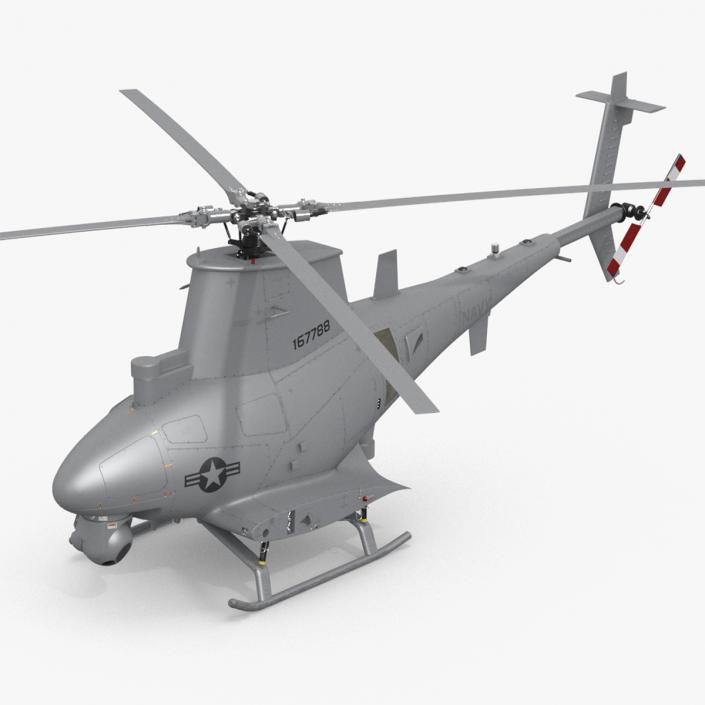 3D Northrop Grumman MQ-8 Fire Scout Rigged for Maya model