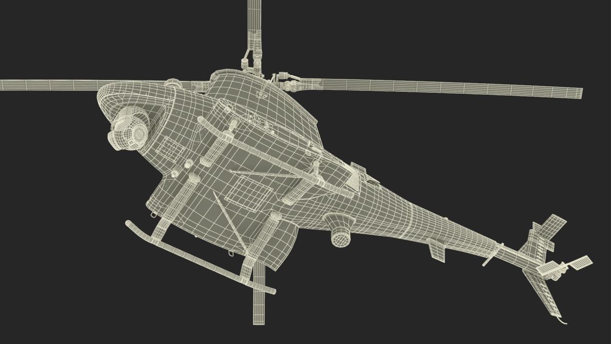 3D Northrop Grumman MQ-8 Fire Scout Rigged for Maya model