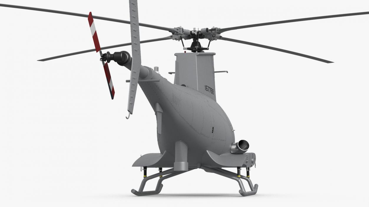 3D Northrop Grumman MQ-8 Fire Scout Rigged for Maya model