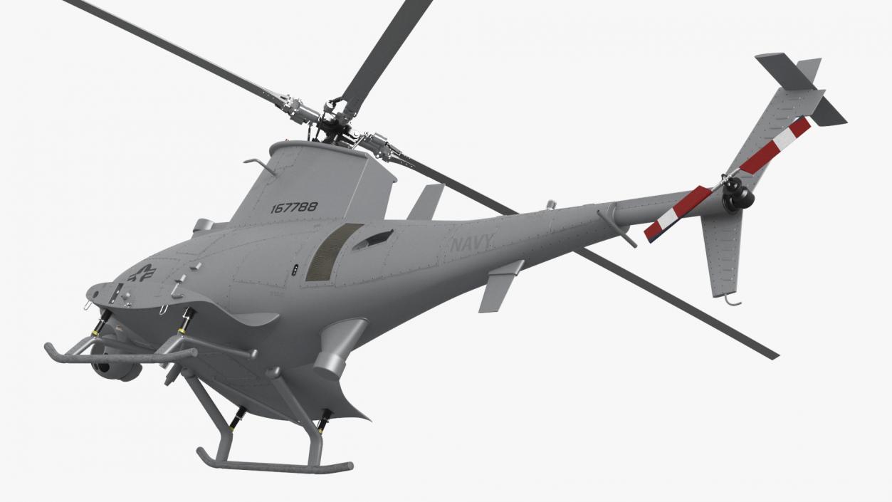 3D Northrop Grumman MQ-8 Fire Scout Rigged for Maya model