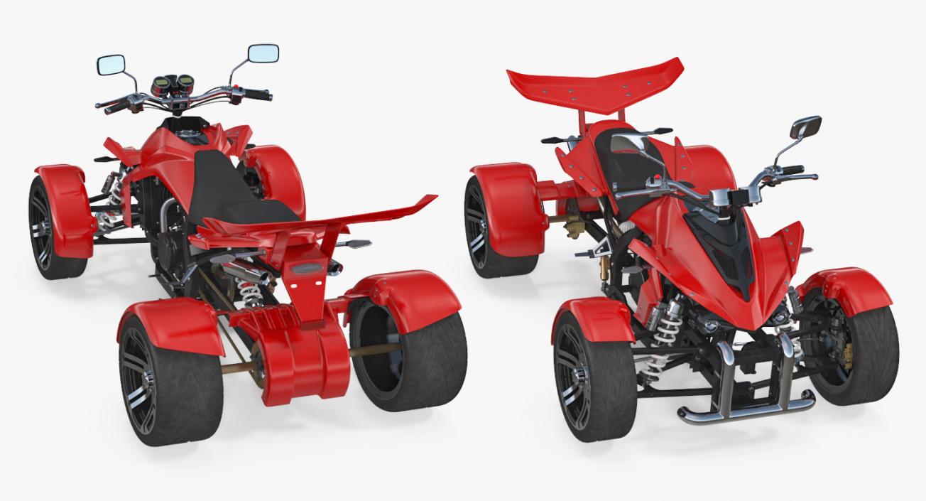 3D ATV Four Wheelers Collection model