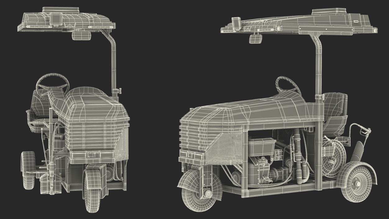 3D model LineTrike Road Line Marking Machine