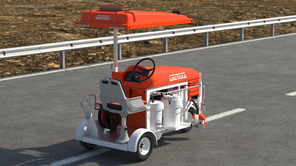 3D model LineTrike Road Line Marking Machine