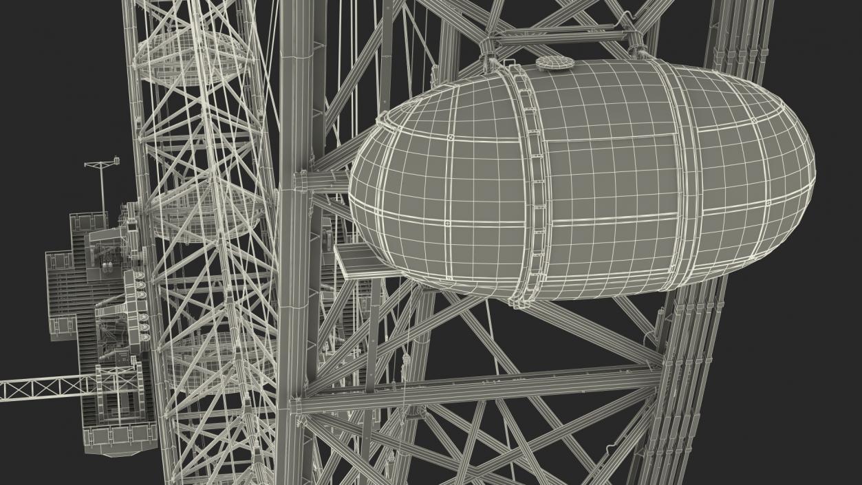 3D model Cantilevered Observation Wheel