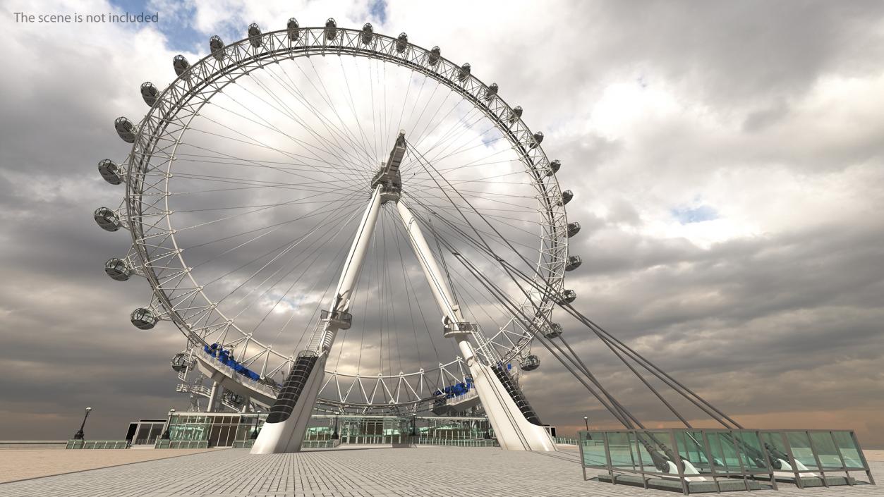 3D model Cantilevered Observation Wheel