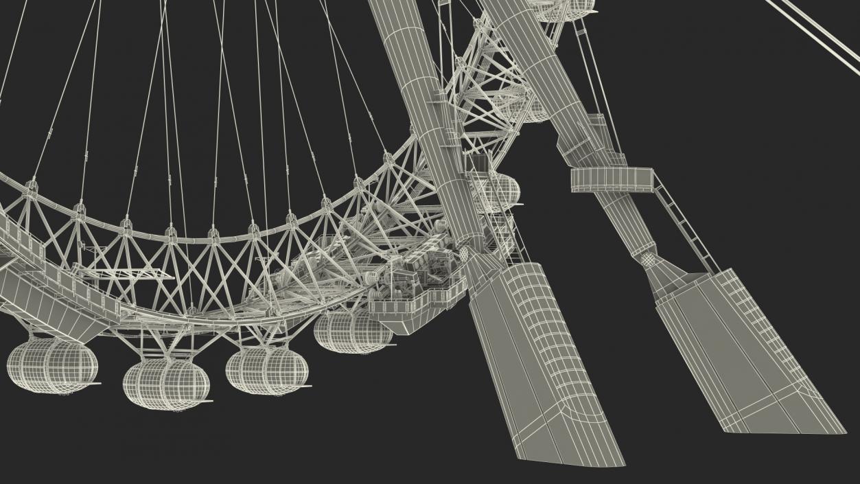 3D model Cantilevered Observation Wheel