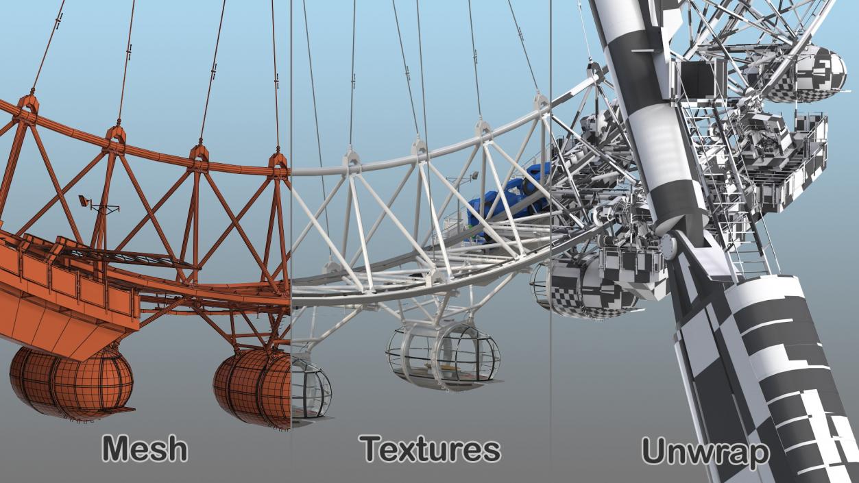 3D model Cantilevered Observation Wheel