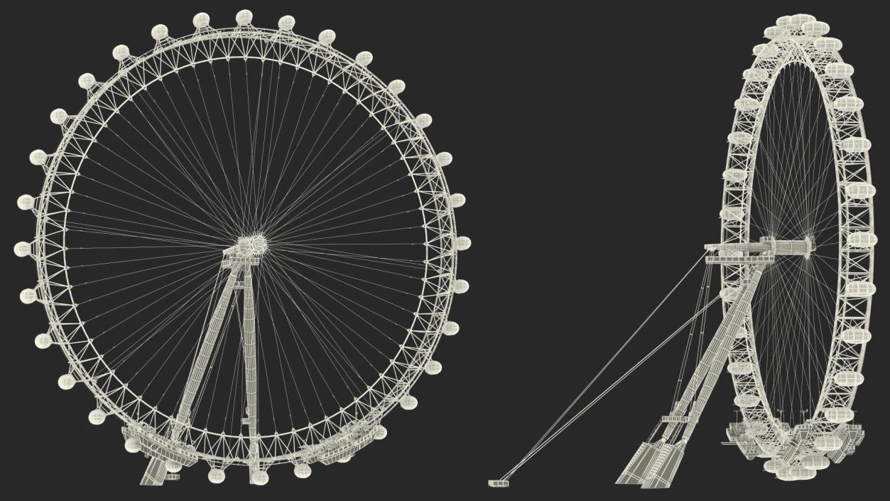 3D model Cantilevered Observation Wheel