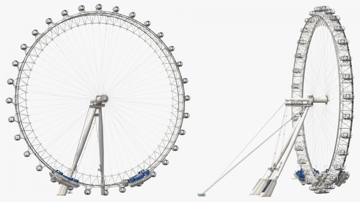 3D model Cantilevered Observation Wheel