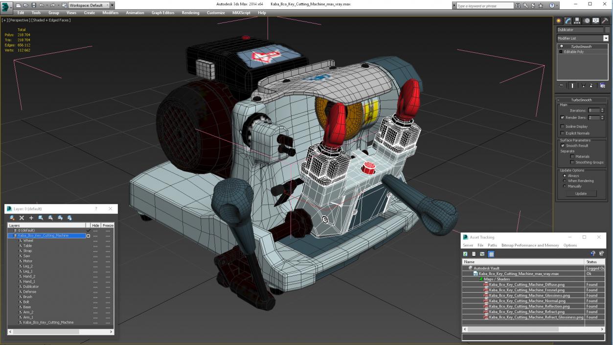 Kaba Ilco Key Cutting Machine 3D model