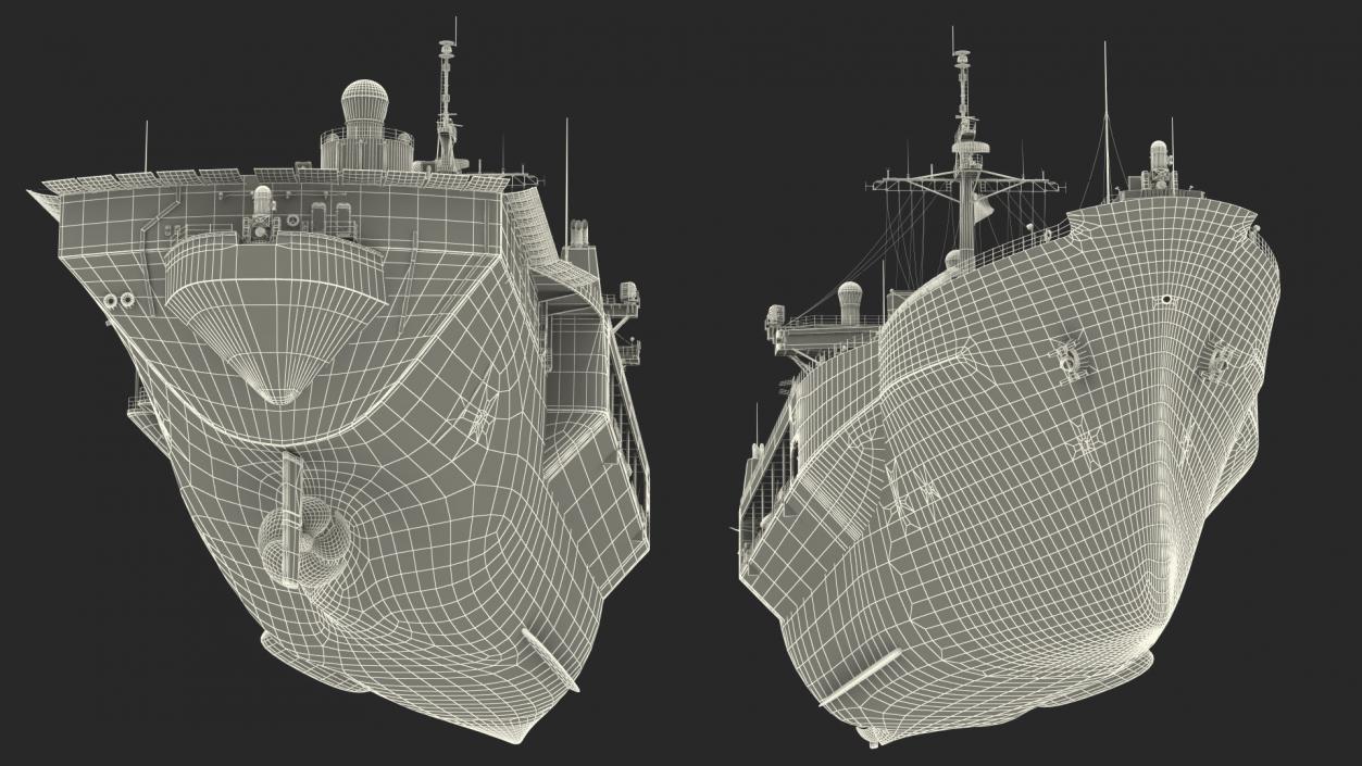 3D Modern Combat Command Ship