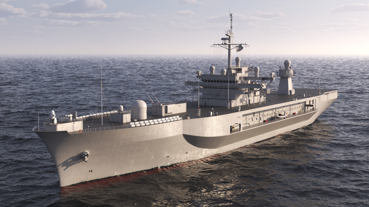3D Modern Combat Command Ship