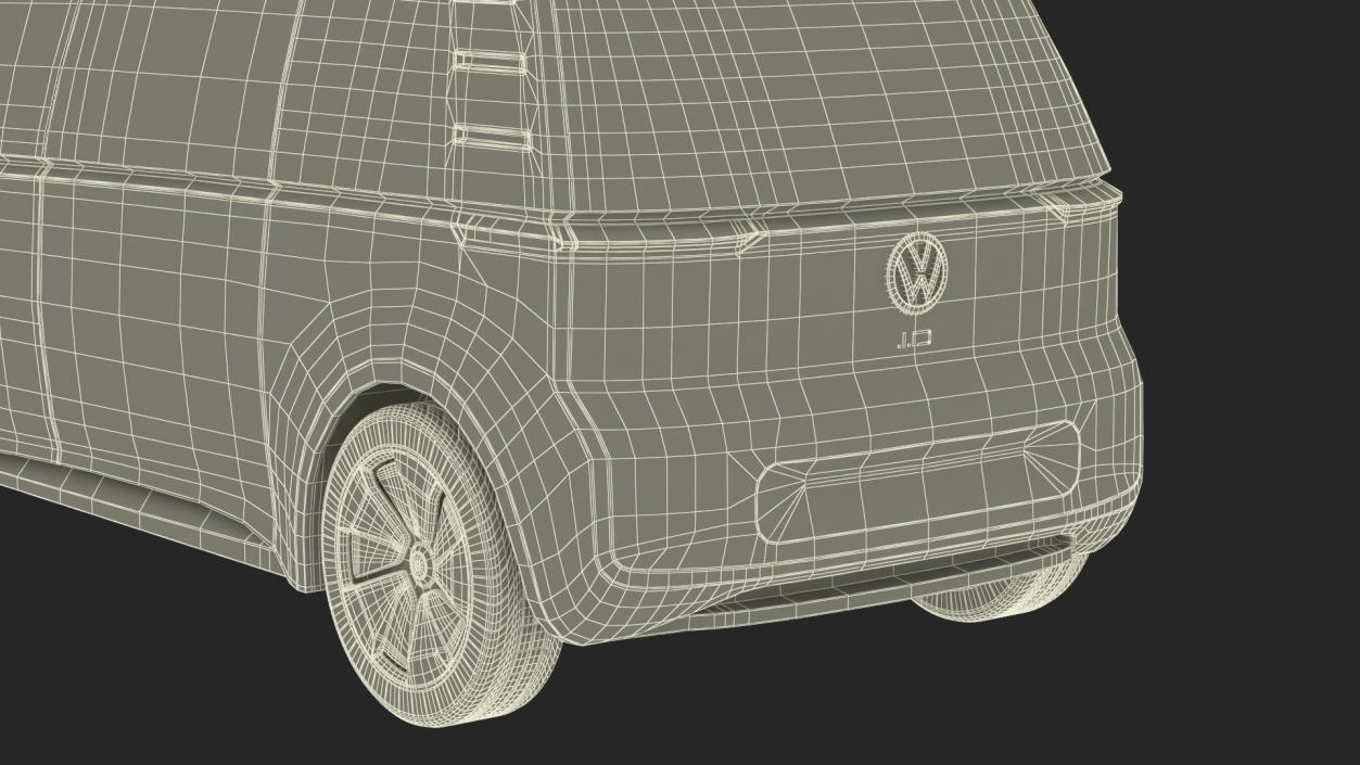 Volkswagen Minivan ID Buzz Simplified 3D