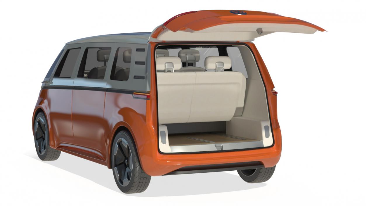 Volkswagen Minivan ID Buzz Simplified 3D