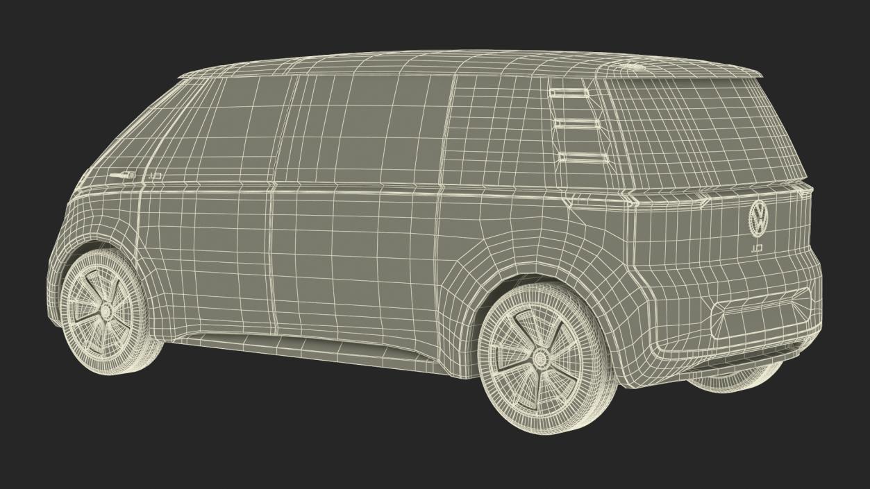 Volkswagen Minivan ID Buzz Simplified 3D