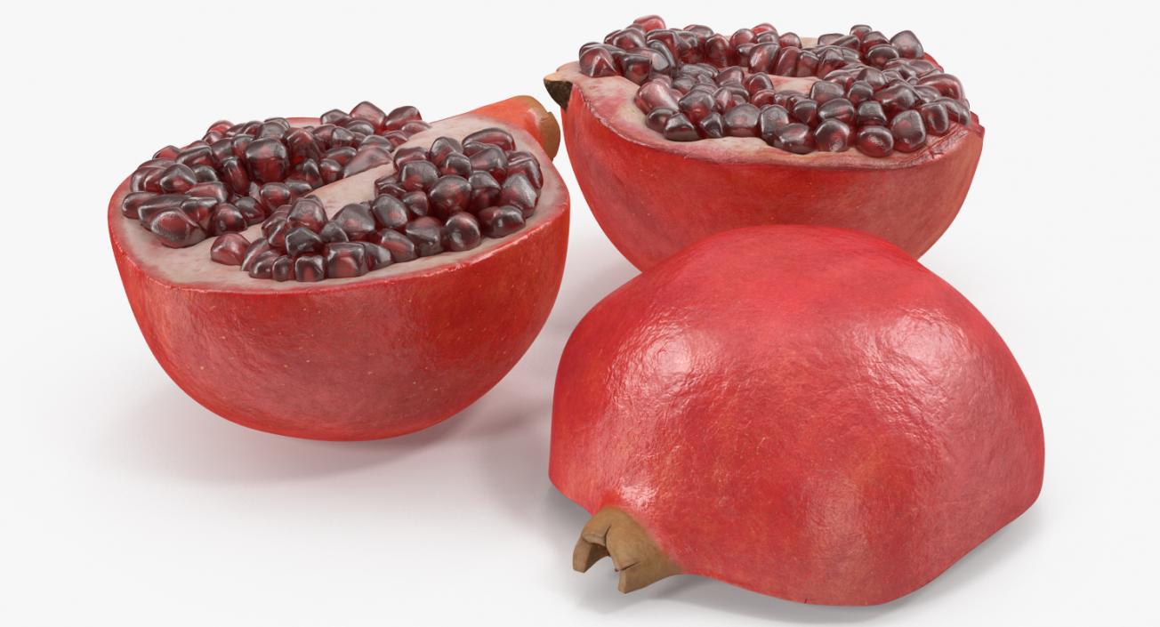 3D Sliced Pomegranate Collection 2