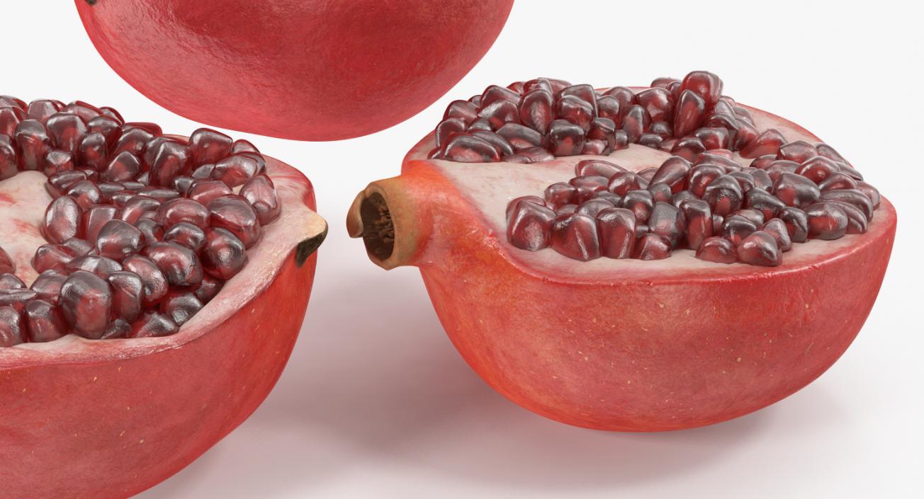 3D Sliced Pomegranate Collection 2