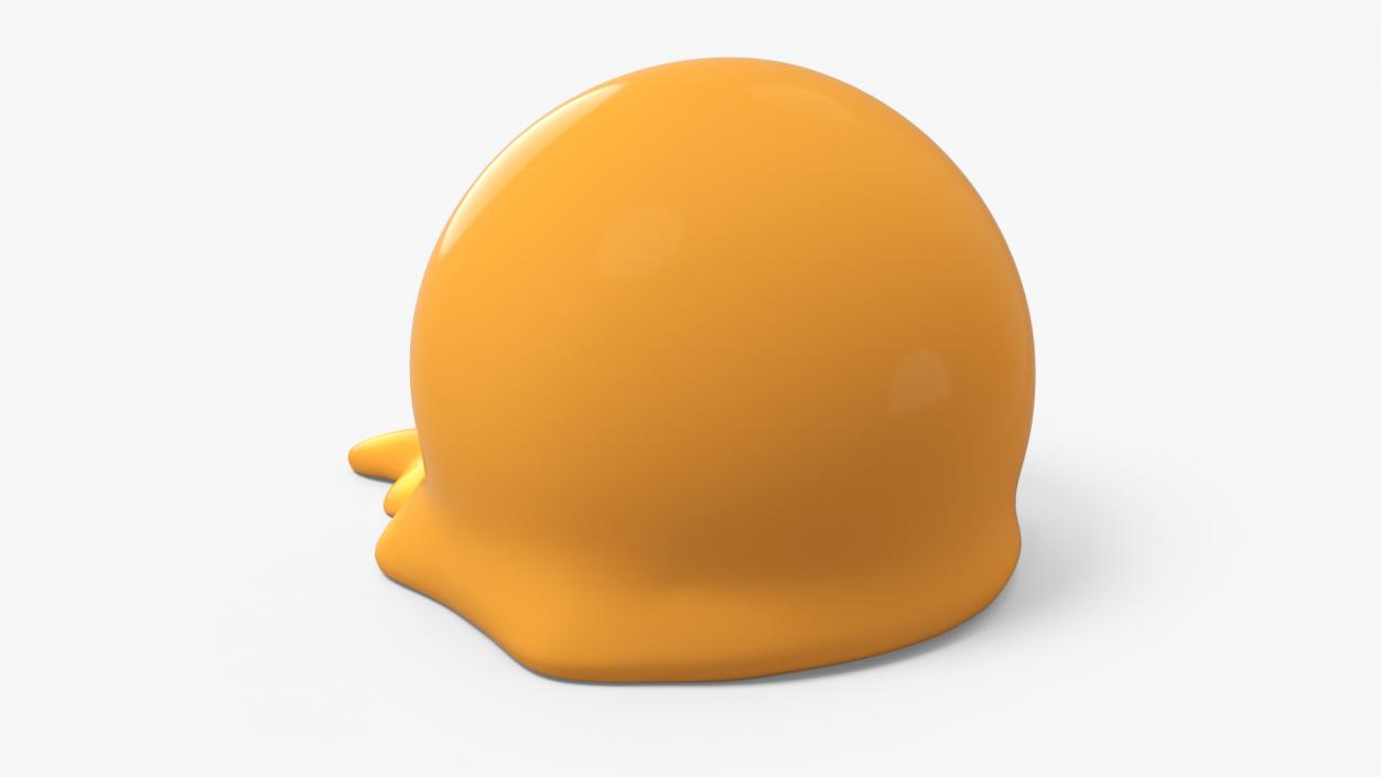 3D Emoji Melting Face model