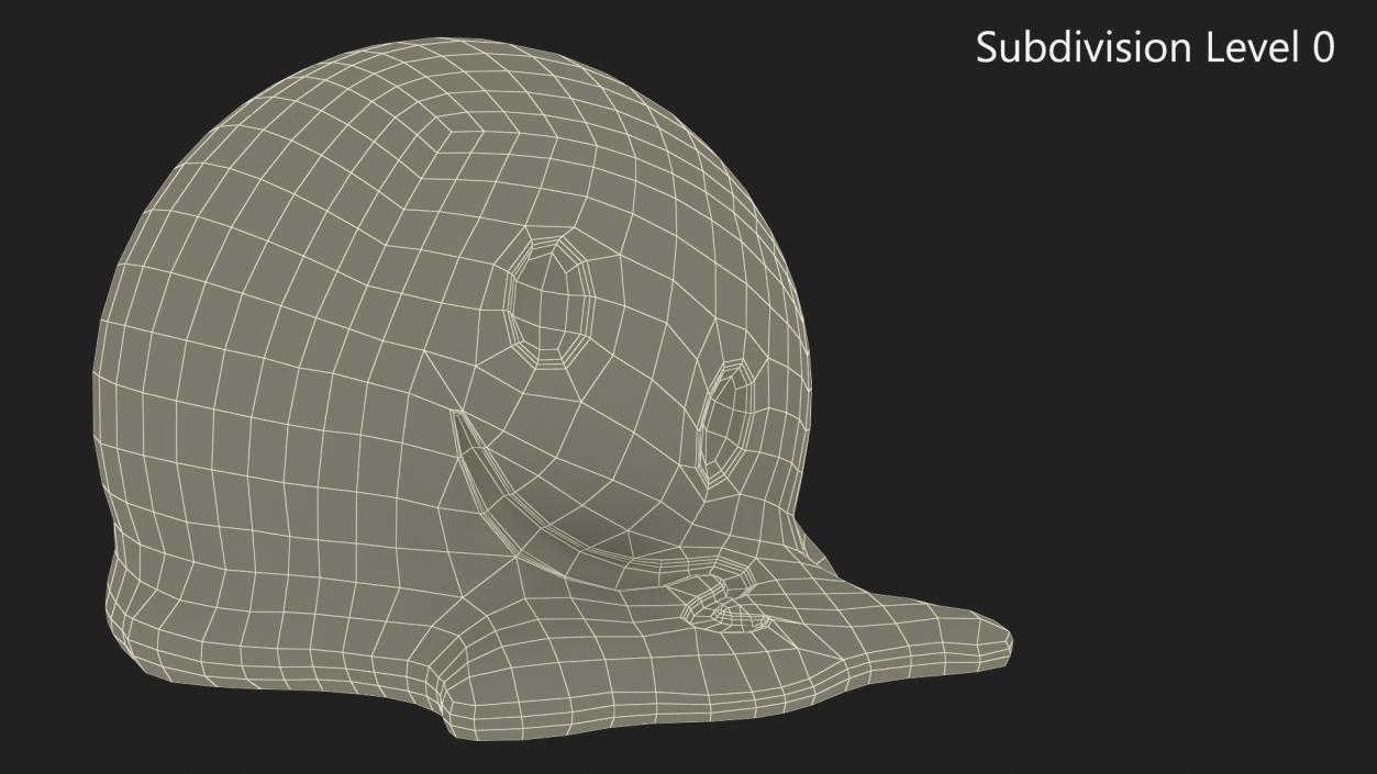 3D Emoji Melting Face model