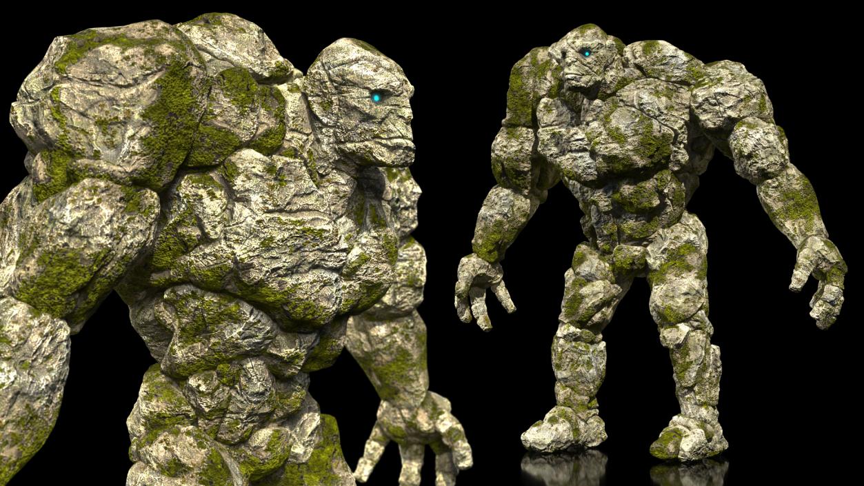 3D Character Stone Golem