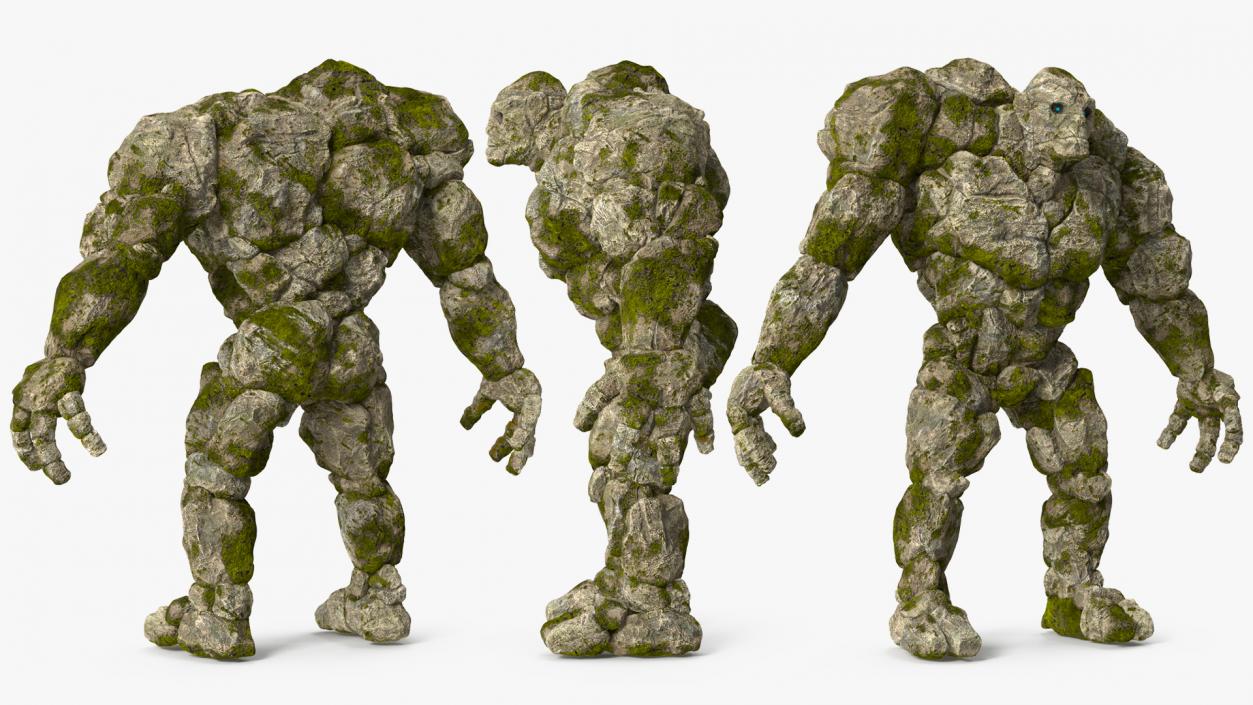 3D Character Stone Golem