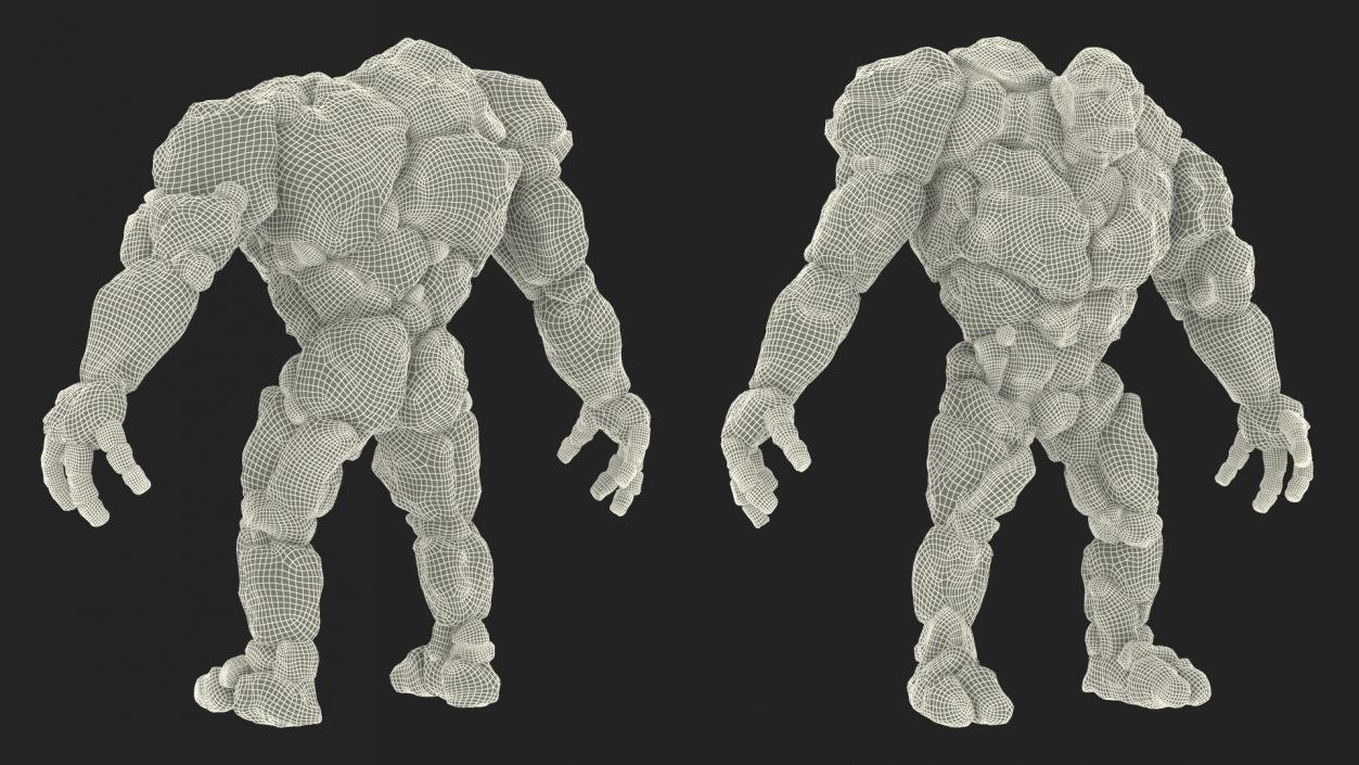 3D Character Stone Golem