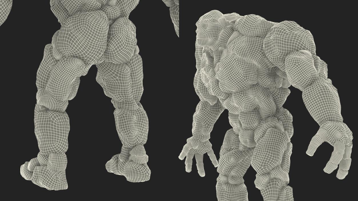 3D Character Stone Golem