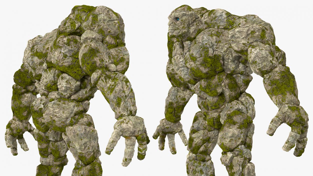 3D Character Stone Golem