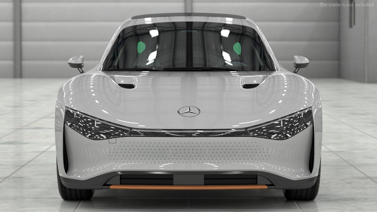 3D model Mercedes Benz VISION EQXX Lights On