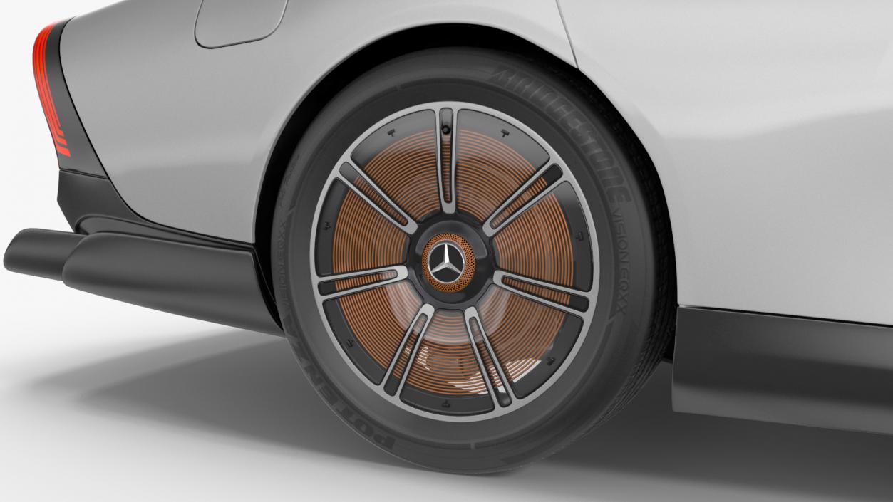 3D model Mercedes Benz VISION EQXX Lights On