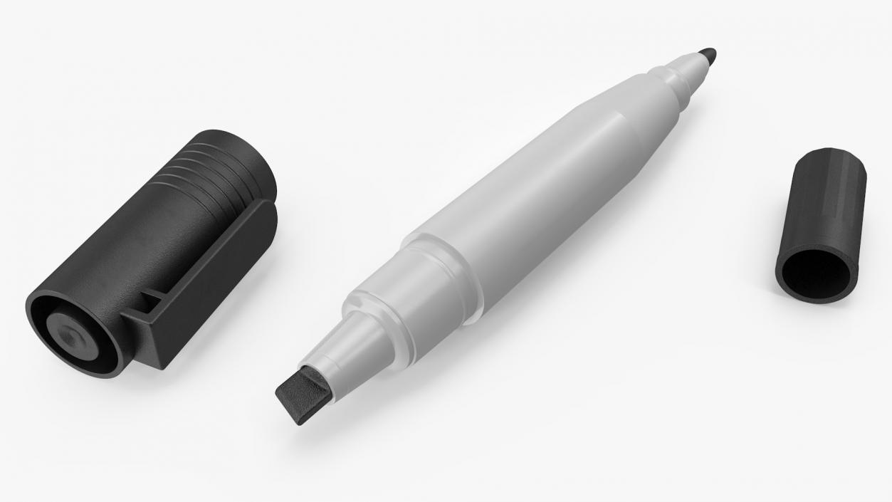 Double-Ended Marker Open 3D model