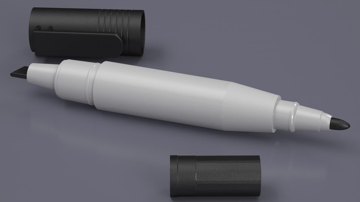 Double-Ended Marker Open 3D model