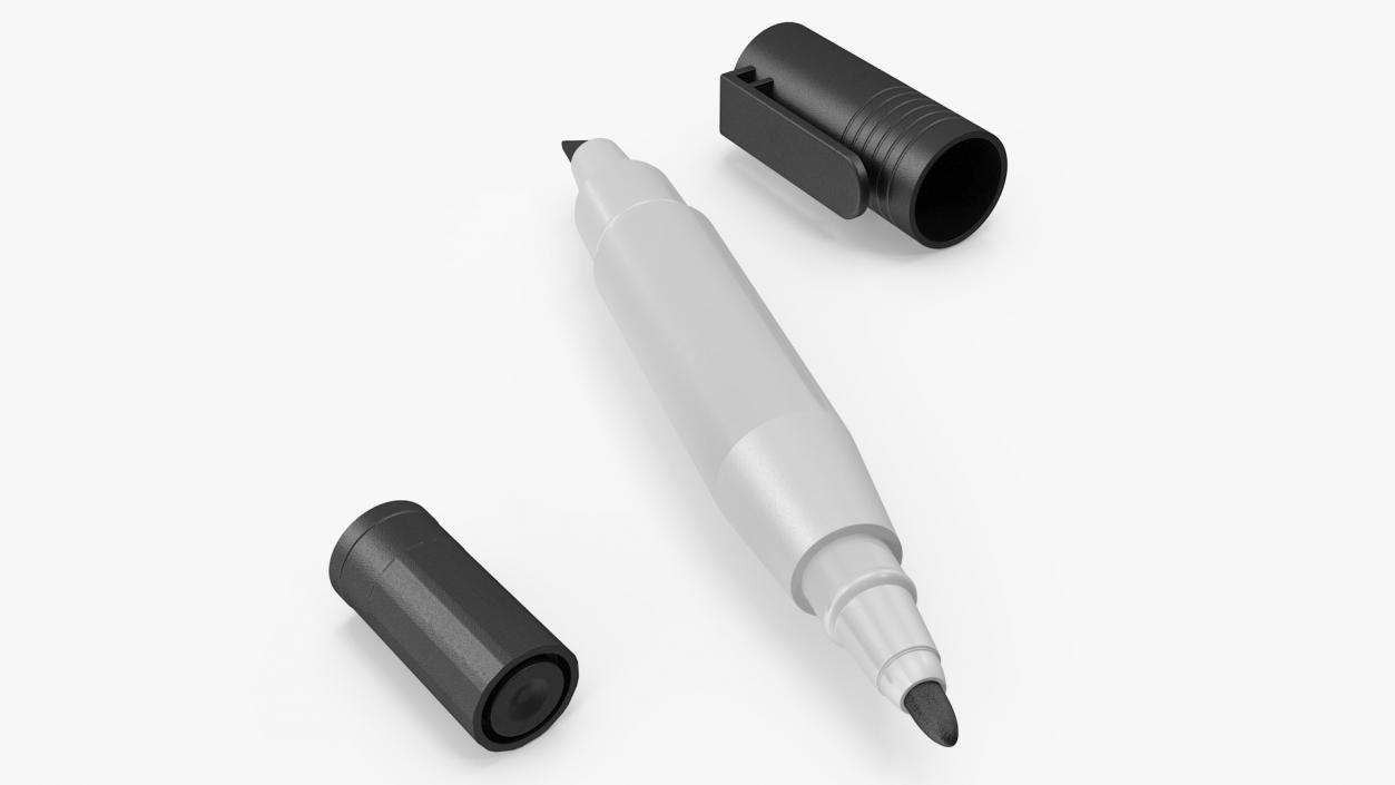 Double-Ended Marker Open 3D model