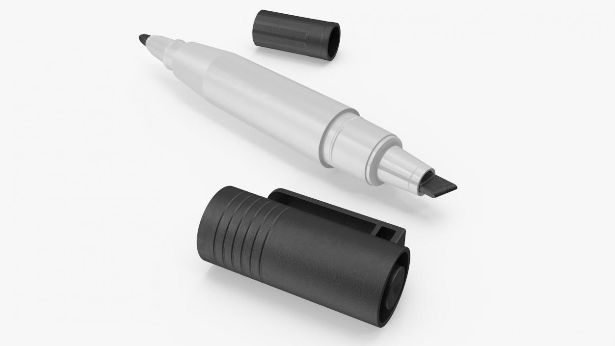 Double-Ended Marker Open 3D model