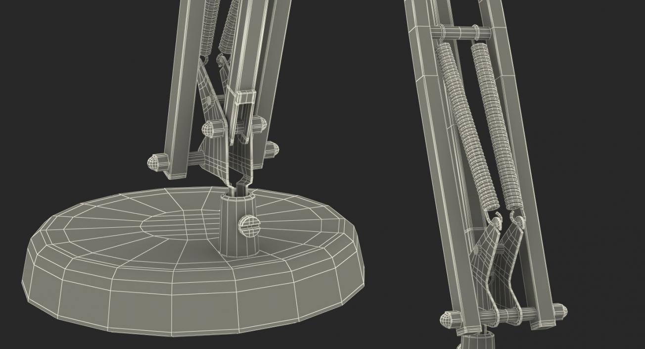 3D Chromium Desk Lamp model